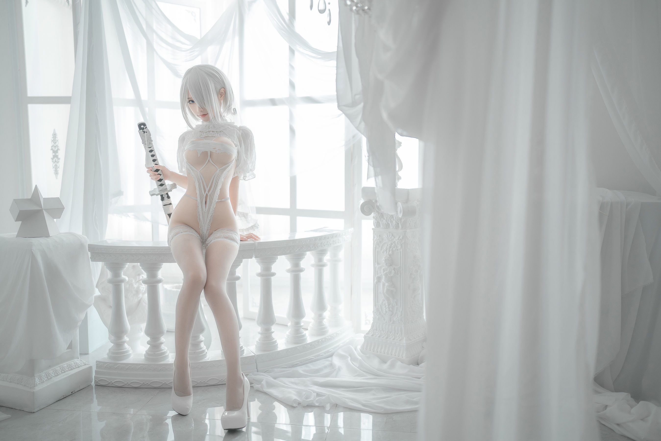 蠢沫沫 - 2B-白婚纱